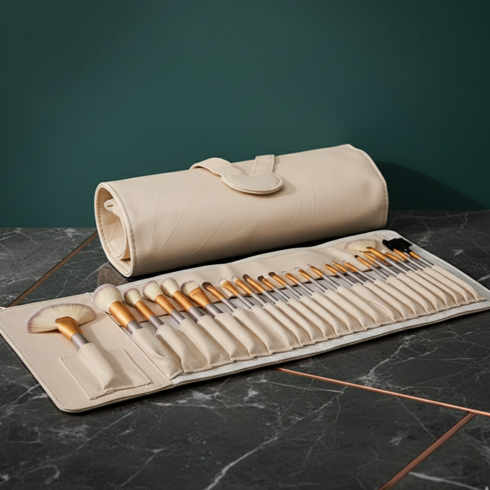 The Artisan's Choice: 12 or 24 Piece Wooden Brush Set